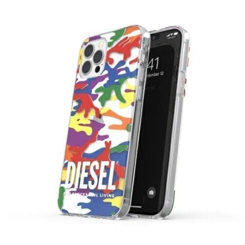 Diesel Clear Case Pride Camo AOP iPhone 12/12 Pro monivärinen/värillinen 44332