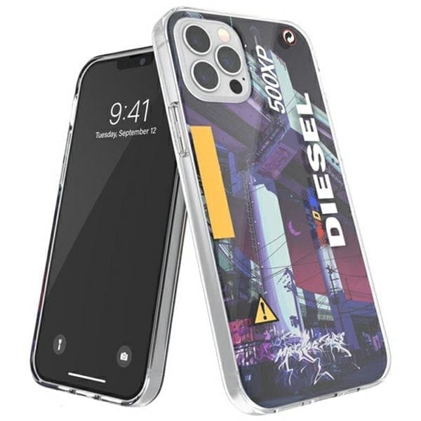 Diesel Clear Case Mad Dog Jones AOP iPhone 12/12 Pro monivärinen/värillinen 44324