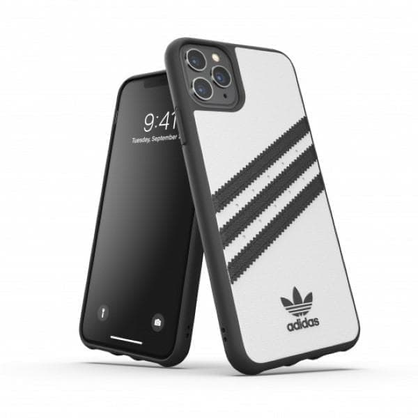Adidas Molded Case PU iPhone 11 Pro Max valkoinen-musta/valko-musta 36292