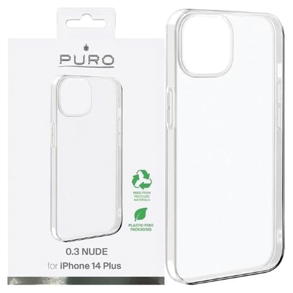 Puro Nude 0.3 iPhone 14 Plus / 15 Plus 6,7" läpinäkyvä IPC146703NUDETR