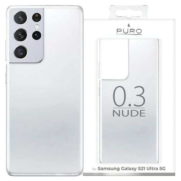 Puro Nude 0.3 Samsung S21 Ultra G998 läpinäkyvä SGS21U03NUDETR