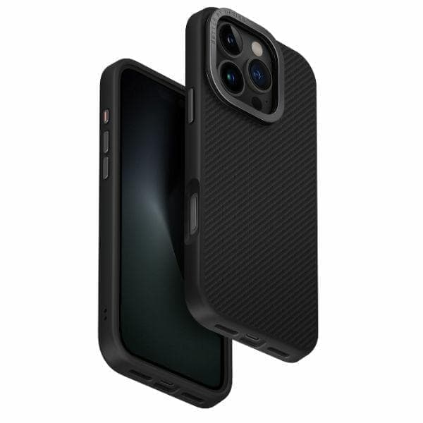 UNIQ kotelo Keva Max iPhone 16 Pro 6.3 Magclick Lataus musta/musta (hiili)