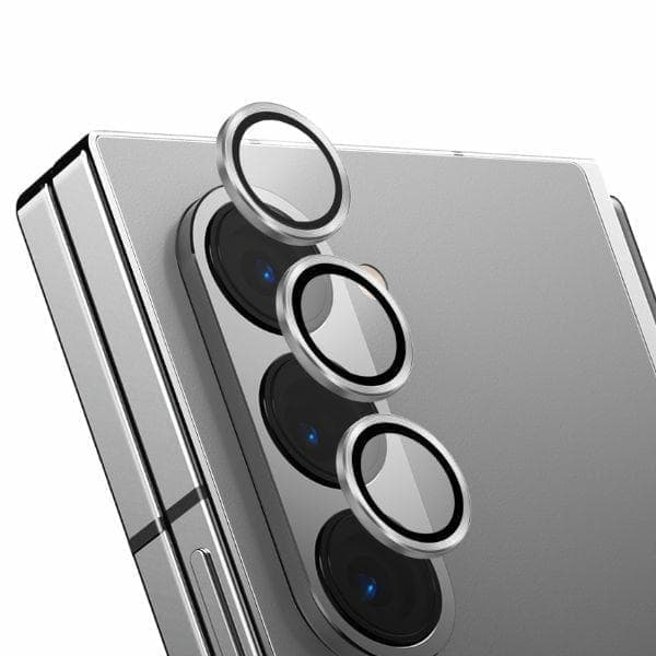UNIQ Optix -alumiinikameran linssisuoja Sam Z Fold6 F956 hohtavan valkoinen kameran linssilasi applikaattorilla