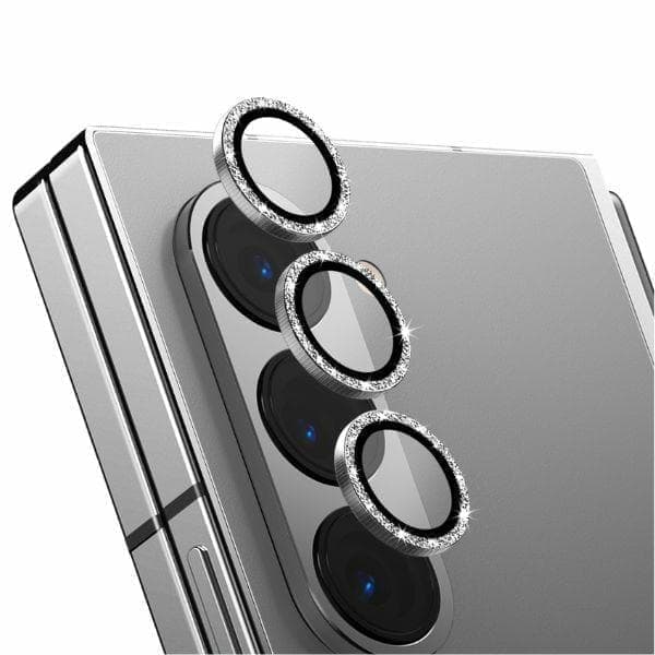 UNIQ Optix -alumiinikameran linssisuoja Sam Z Fold6 F956 sterlinghopea kameralinssin lasi applikaattorilla