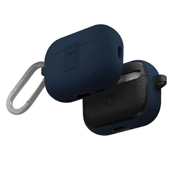 UNIQ Clyde Lock Case for AirPods Pro 2 (2022/2023) - sini-tummanharmaa