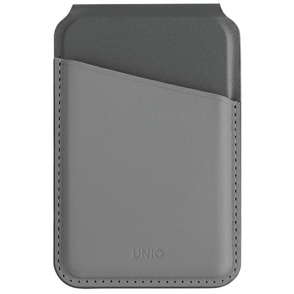 UNIQ Lyden DS magneettinen RFID-lompakko puhelintelineellä - harmaa ja musta