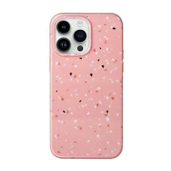 UNIQ Coehl Terrazzo kotelo iPhone 14 Pro Max 6,7" pinkki/korallipinkki