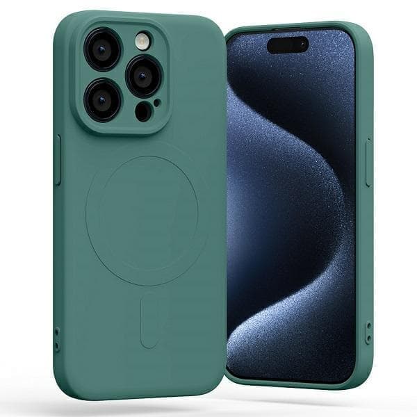 Mercury MagSafe Semi-Silicone iPhone 15 Pro 6,1" vihreä/vihreä