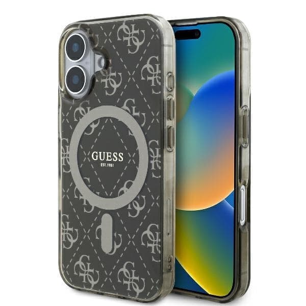 Guess GUHMP16MH4DTEW iPhone 16 Plus 6,7" ruskea/ruskea kovakotelo IML 4G tausta MagSafe