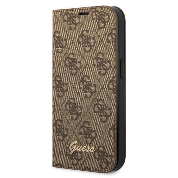 Guess GUBKP14XHG4SHW iPhone 14 Pro Max 6,7" ruskea/ruskea kirja 4G Vintage Gold Logo