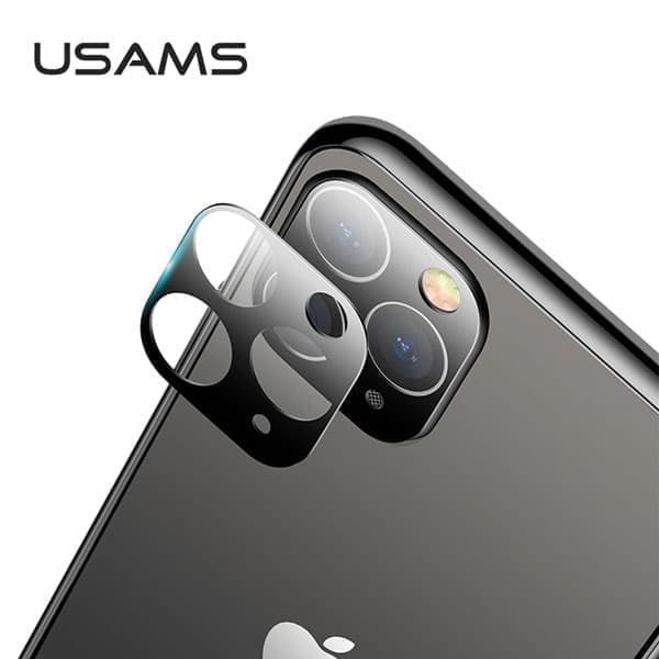 USAMS Kameran linssin lasi iPhone 11 Pro Max musta/musta BH558JTT01 (US-BH558)