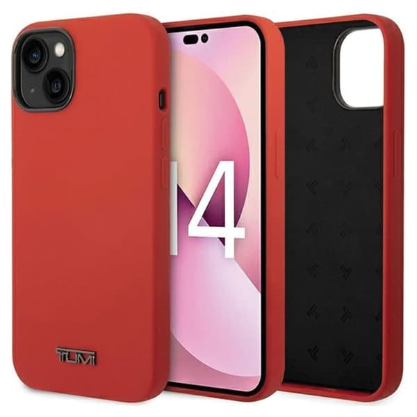 Tumi TUHCP14SSR iPhone 14 / 15 / 13 6,1" punainen/punainen kova kotelo nestemäinen silikoni