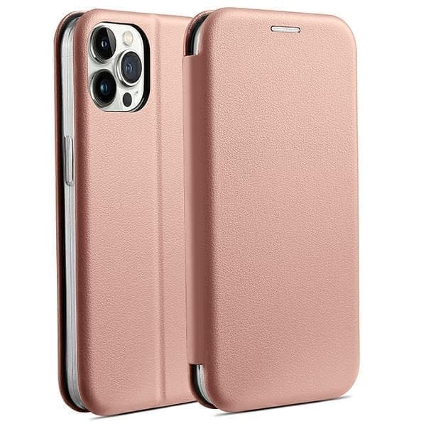 Beline Book Magnetic iPhone 15 Pro Max 6,7" kotelo vaaleanpunainen kulta/ruusukulta
