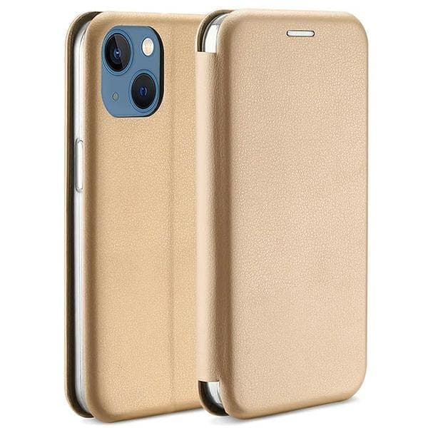 Beline Book Magnetic iPhone 15 6,1" kotelo kulta/kulta