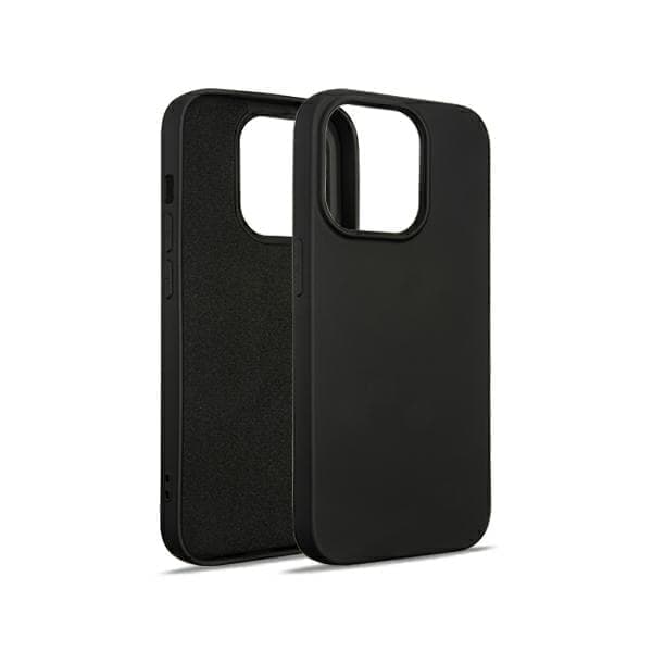 Beline Silicone Case iPhone 15 Pro 6,1" musta/musta