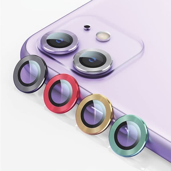 USAMS Kameran linssin lasi iPhone 11 Pro metallirengas hopea/hopea BH571JTT03 (US-BH571)