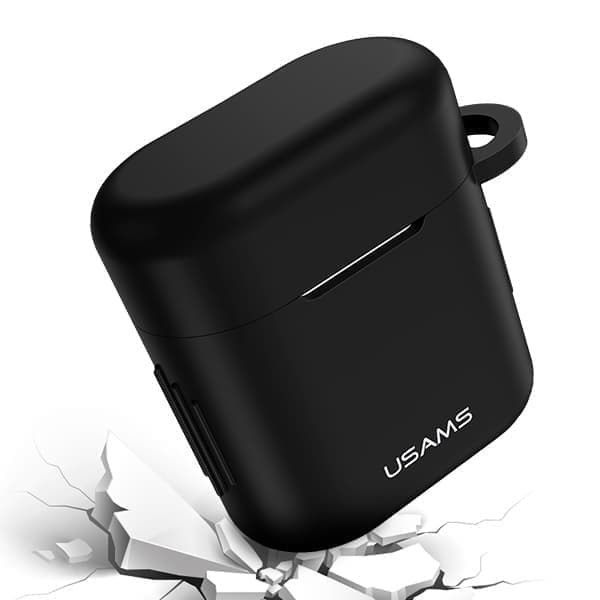 USAMS Suojakotelo FreeBuds 2 Prolle silikoni musta/musta BH501FBUS01 (US-BH501)