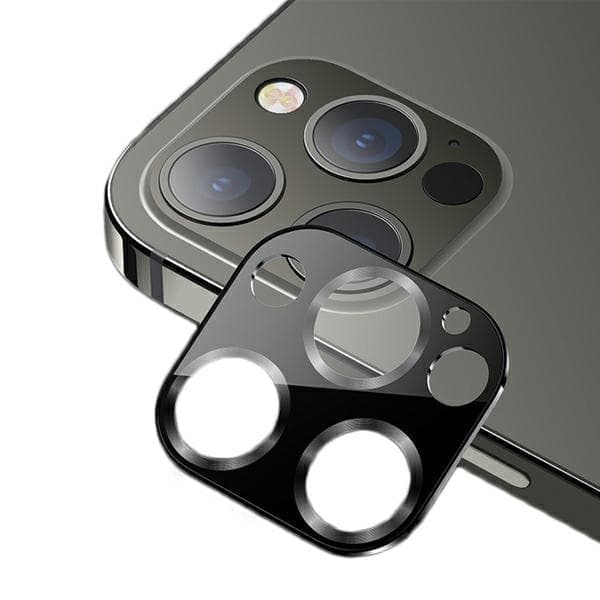 USAMS Kameran linssilasi iPhone 12 Pro metalli musta/musta BH704JTT02 (US-BH704)