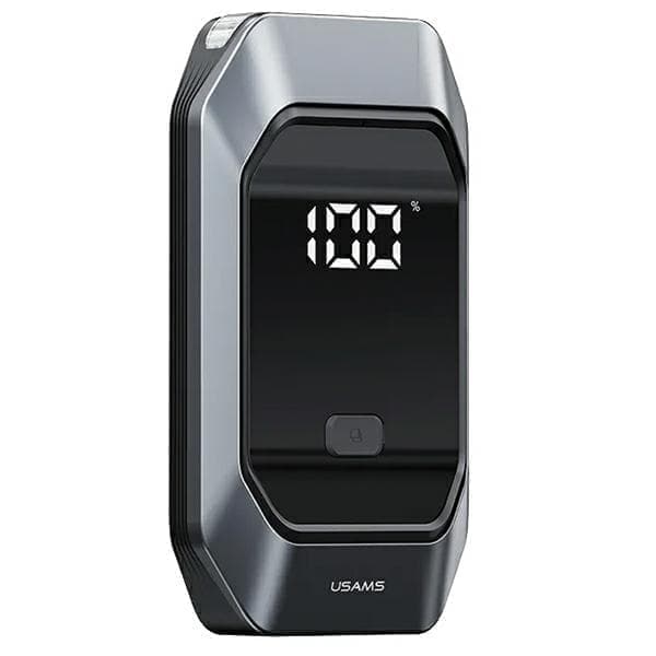 USAMS Jumpstarter Powerbank 8000mAh + sisäänrakennettu taskulamppu musta/musta ZB284ZDB01 (US-ZB284)