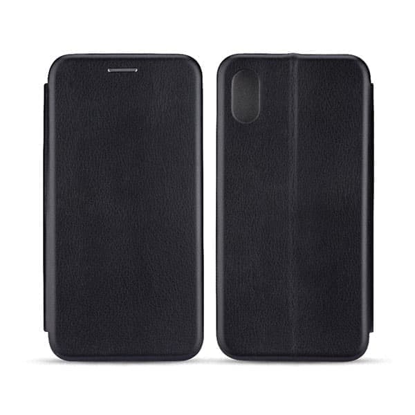 Beline Book Magnetic iPhone Xs -kotelo musta/musta