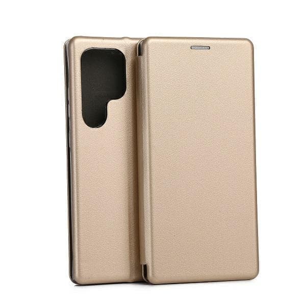 Beline Case Book Magneettinen Samsung S24 Ultra S928 kulta/kulta
