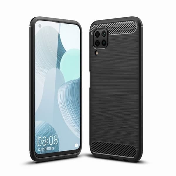 Tech-Protect Huawei P40 Lite Carbon -kotelo musta/musta