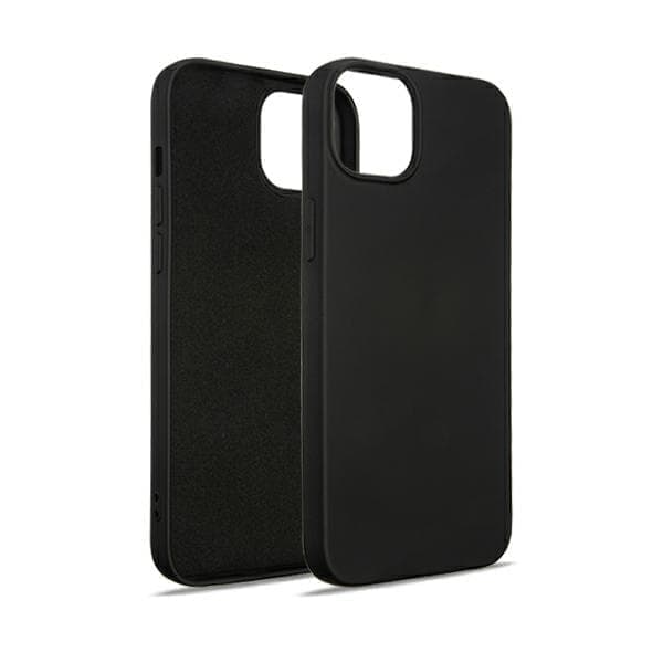 Beline silikonikotelo iPhone 14 Plus 6,7" musta/musta