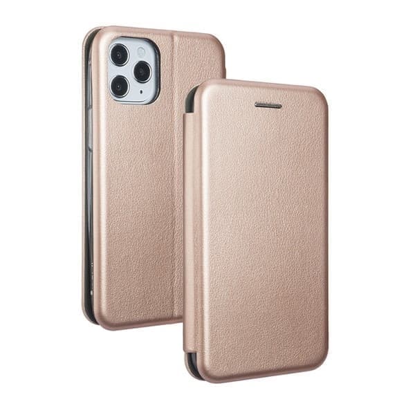 Beline Book Magnetic iPhone 12 minikotelo pinkki-kulta/ruusukulta