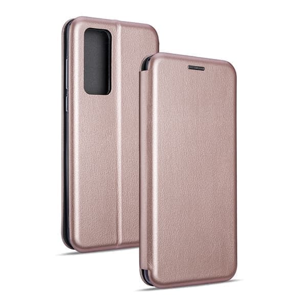 Beline Book Magnetic Huawei P40 kotelo pinkki-kulta/ruusukulta