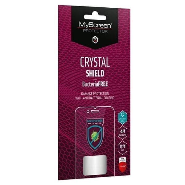 MS CRYSTAL Alcatel 1 (2019) bakteeriton folio musta/musta Full Glue