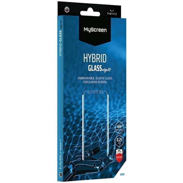 MS HybridGLASS Edge 3D iPhone 7/8 valkoinen/valkoinen hybridilasi