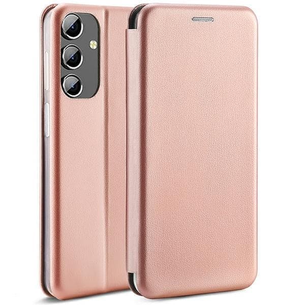 Beline Case Book Magneettinen Samsung A14 5G A146 pinkki-kulta/ruusukulta