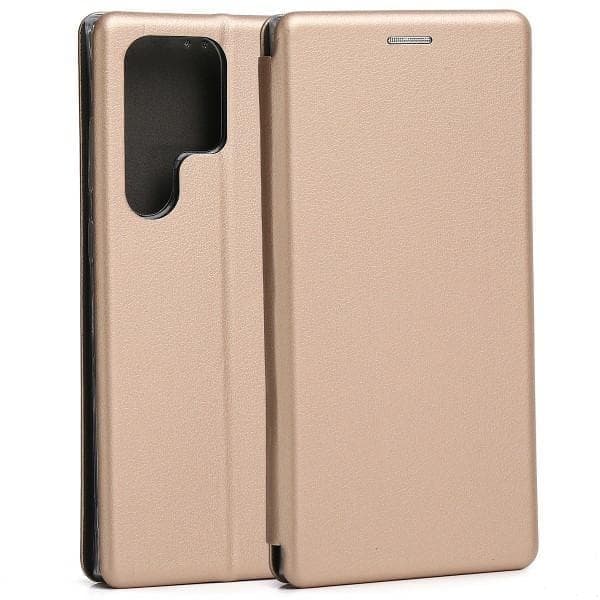 Beline Case Book Magneettinen Samsung S23 Ultra S918 kulta/kulta
