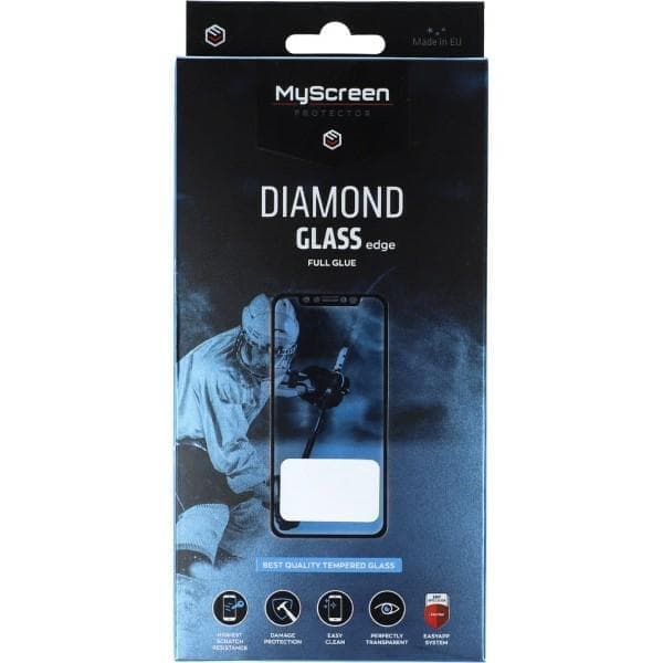 MS Diamond Glass Edge FG Sam A54 A546 musta/musta Full Glue
