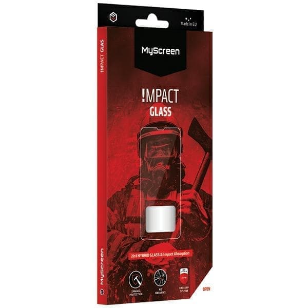 MS ImpactGLASS Sam A53 5G A536 musta/musta Iskunkestävä hybridilasi 8H