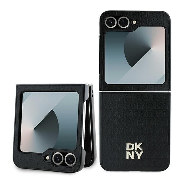 DKNY DKHCZF6PSHRPSK Z Flip6 F741 musta/musta toistokuviopinon logo