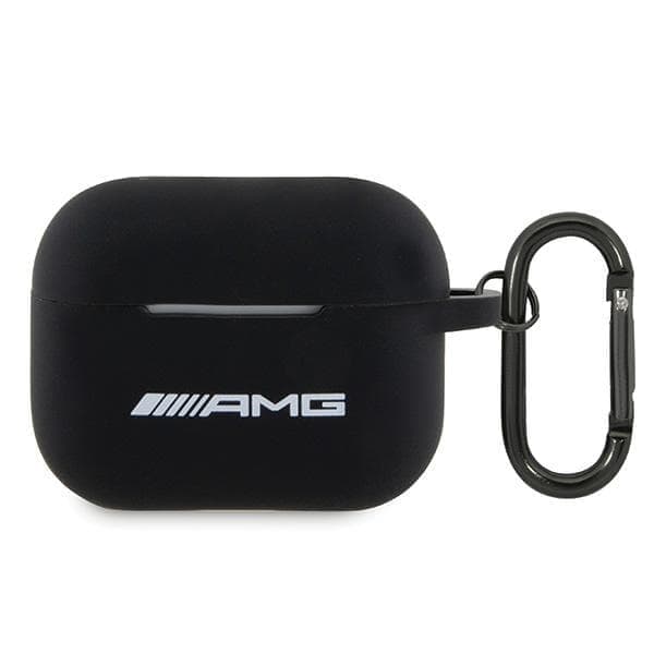 AMG AMAP2RBK AirPods Pro 2 (2022/2023) kansi musta/musta silikonivalkoinen logo