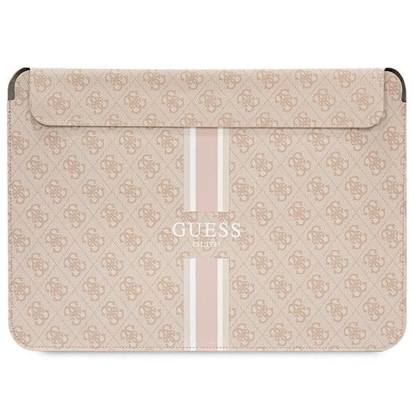 Guess kotelo GUCS14P4RPSP 14 pinkki/vaaleanpunainen 4G painetut raidat