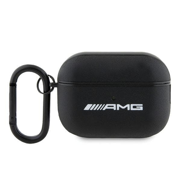 AMG AMAP2SLWK AirPods Pro 2 (2022/2023) kansi musta/musta nahka valkoinen logo