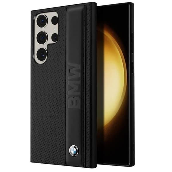 Läderfodral för Samsung Galaxy S23 Ultra Shockproof Slim and Light Profile BMW Black