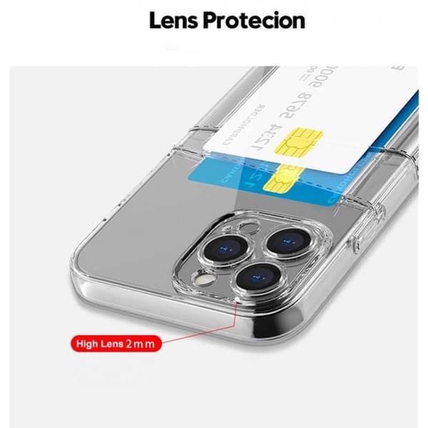 iPhone 16 Pro Stöttåligt Skal med Kortfack V2