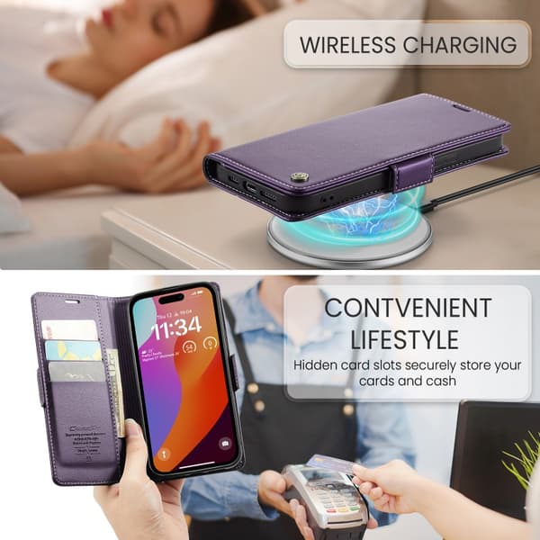 CaseMe Skin Pro Fodral iPhone 16 Pro - Lila