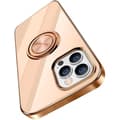 Miniatyrbild 1 av 5: iPhone 16 Pro Elegant & Stöttåligt Skal med Ringhållare Flawless - Rosa