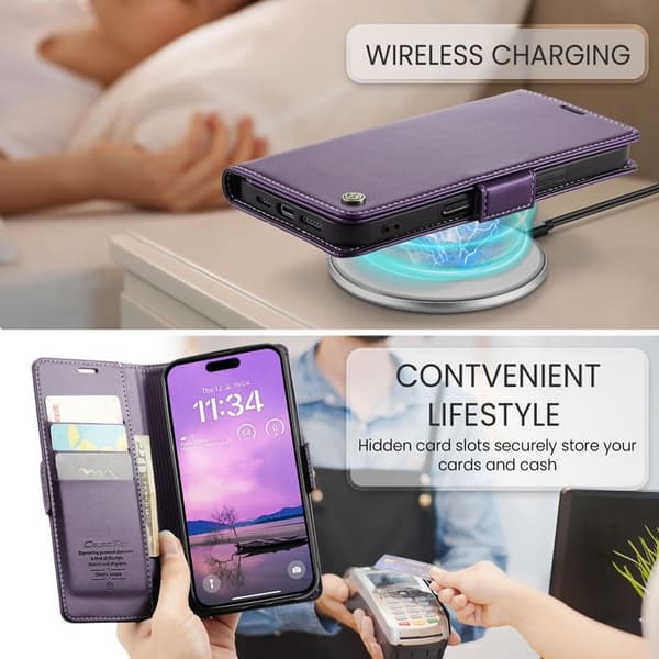 CaseMe Skin Pro Fodral iPhone 16 - Lila