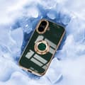 Miniatyrbild 2 av 5: iPhone 16 Elegant & Stöttåligt Skal med Ringhållare Flawless - Mörkgrön