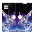 Miniatyrbild 1 av 2: Plånbok Läderfodral För Samsung Galaxy A12 Celestial Unicorn One Size