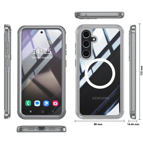 INF Samsung Galaxy S24 FE Cover, 9H Hærdet Glas Bagside