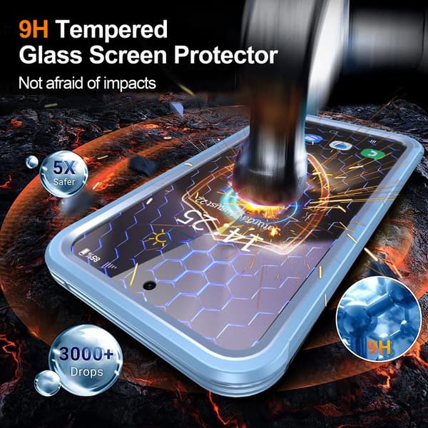 INF Samsung Galaxy S24 FE Cover, 9H Hærdet Glas Bagside