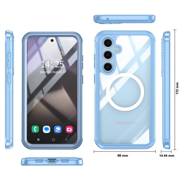 INF Samsung Galaxy S24 FE Skal, Bakstycke i Härdat Glas 9H