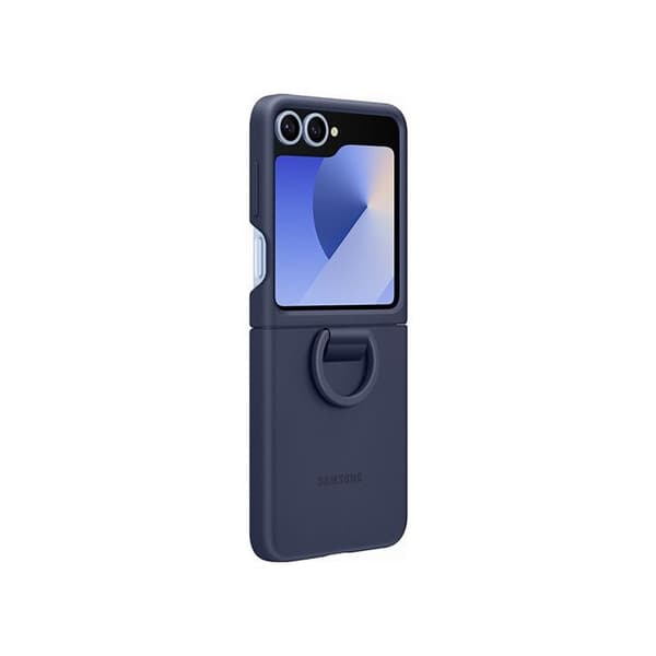 Galaxy Z Flip6 Silikonfodral Marinblå